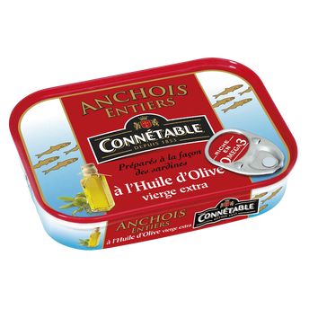 Image de Anchois entiers à l'huile d'olive CONNETABLE