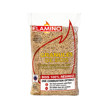 Flamino Granulés De Bois Flamino Pour Les Poêles À Pellets 15kg -