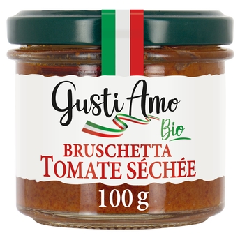 Image de Bruschetta tomate séchée sous le soleil des Pouilles bio GUSTI AMObocal