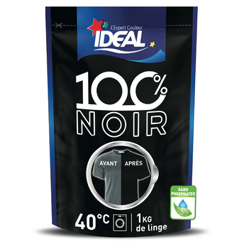 Image de Teinture pour tissus 100% noir Idéal