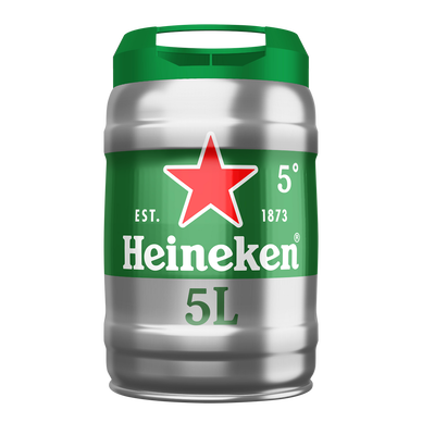 Bière blonde HEINEKEN, 5°, mini fût pression de 5l - Super U, Hyper U, U  Express 