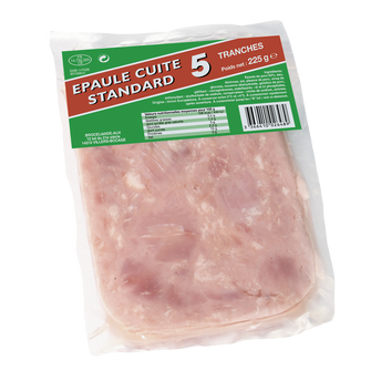 Image de Epaule cuite standard découennée et dégraissée 5 tranches