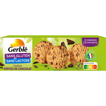 Image de Cookies  Pépites de Chocolat Sans Gluten GERBLE - 3x3, 150