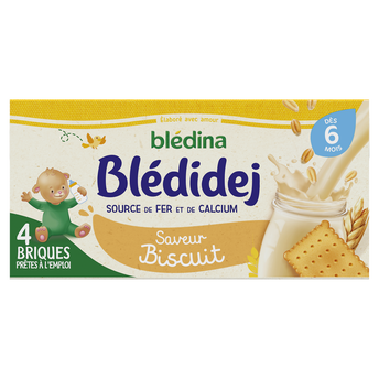 Image de Lait et céréales bébé biscuité dès 6 mois BLEDIDEJ bledina
