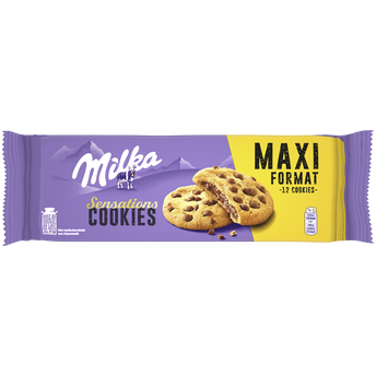 Image de Cookies sensation au chocolat fondant et pépites de chocolat MILKA - Paquet de