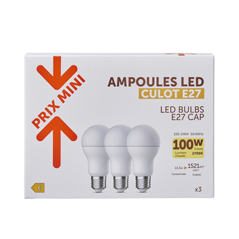 Image de Ampoule LED PRIX MINI ronde 100w e27