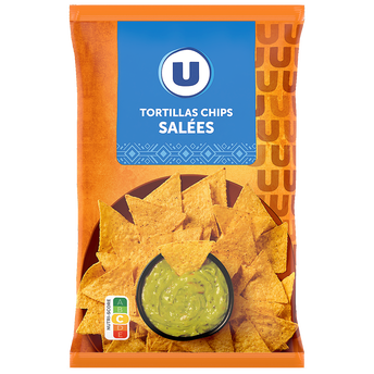 Image de U
Tortillas chips goût salé  sachet de