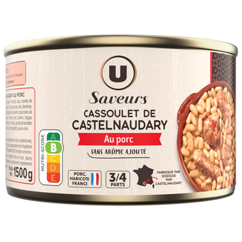 Image de U SAVEURS
Cassoulet de Castelnaudary au porc  boîte 2/1