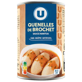 Image de U
Quenelles de brochet sauce nantua aromatisée Boîte 1/2 de