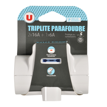 Image de U
Triplite parafoudre en plastique recyclé
