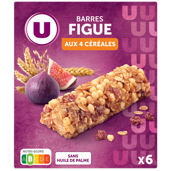 Image de U
Barres de céréales figue x6