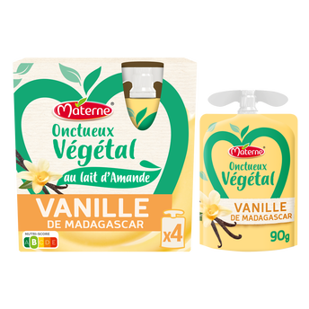 Image de Gourdes Onctueux Dessert Végétal Vanille De Madagascar MATERNE