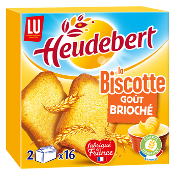 Image de Biscottes Goût brioché HEUDEBERT - Paquet de 32 tranches