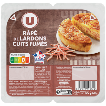 Image de U
Râpé de lardons cuits fumés