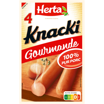 Image de Knacki Gourmandes HERTA, 4 pièces