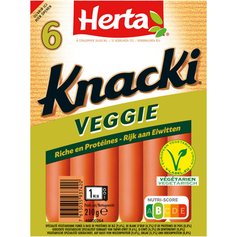 Image de Knacki végétale HERTA, paquet de