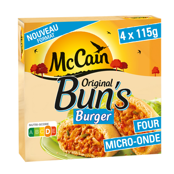 Image de Bun's burger boeuf haché MCCAIN