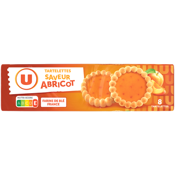 Image de U
Tartelettes rondes saveur abricot, x8
