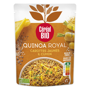 Image de Quinoa Royal Carotte Jaune cumin repas express CEREAL BIO