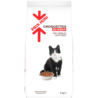 Image de Croquettes au boeuf pour chat adulte PRIX MINI