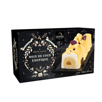 Image de Bûche glacée COCO EXOTIQUE 500 g - 6/8