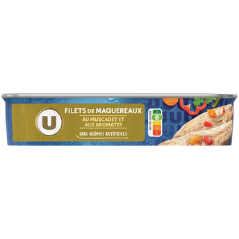 Image de U
Filets de maquereaux au muscadet et aromates  boîte de