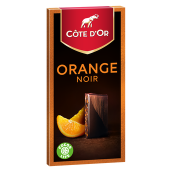 Image de Chocolat noir 70% orange dégustation COTE D'OR - Tablette de