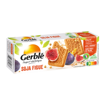 Image de Biscuits soja figue GERBLE - 4x4