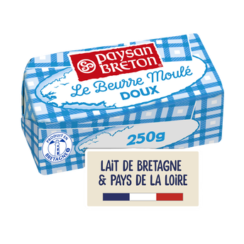 Image de Beurre moulé doux PAYSAN BRETON, 82%MG, plaquette de