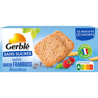 Image de GERBLE - Biscuit Sablé Framboise Roiboos Sans Sucres