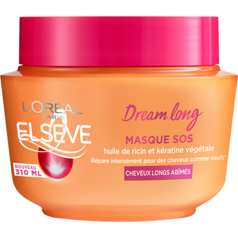 Image de Masque capillaire cheveux SOS Longueurs Dream Long L'OREAL PARIS ELSEVE Pot 310