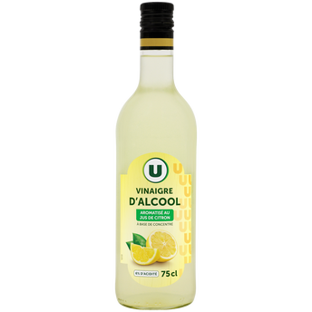Image de U
Vinaigre d'Alcool au Jus de Citron 6° bouteille en verre de