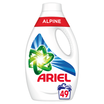 Ariel Lessive Liquide Détergent Alpine Ariel X49 Doses 2,450 Litres
