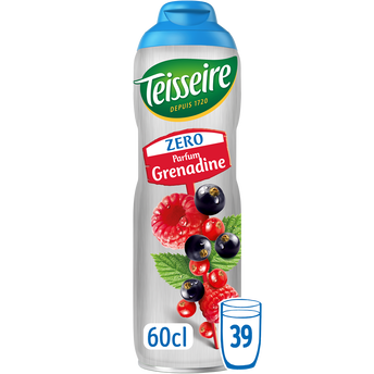 Image de Boisson concentrée à diluer Grenadine Zéro sucres TEISSEIRE, bidon