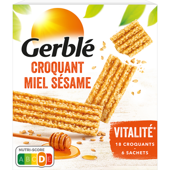 Image de Biscuits croquants miel sésame GERBLE - 6x3
