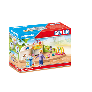 PLAYMOBIL - Espace crèche pour bébés 70282 - Dès 4 ans - Super U, Hyper U,  U Express 