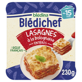 Image de Plat bébé lasagnes à la bolognaise dès 15 mois BLEDICHEF BLEDINA