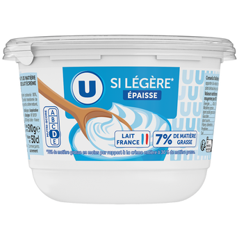 Image de U
Préparation à base de lait écrémé et de Crème fraîche 7%MG