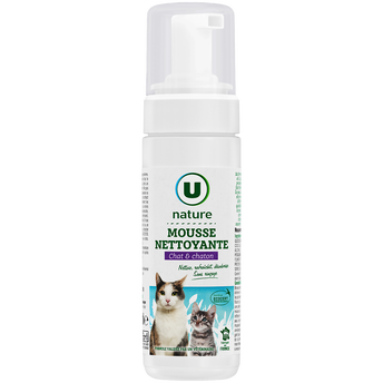 Image de U NATURE
Mousse nettoyante chat et chaton