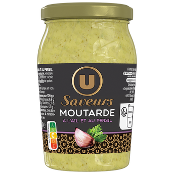 Image de U SAVEURS
Moutarde à l'ail et au persil