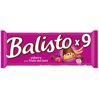 Image de Barres chocolat fruits des bois BALISTO, 9 barres