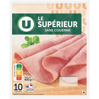 Image de U
Jambon Supérieur sans couenne - x10 tranches