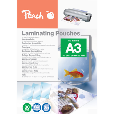 POCHETTES POUR PLASTIFICATION A CHAUD A3 80 MICRONS - Pochettes pour plastification