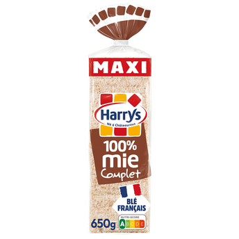 Image de Pain de mie complet sans croûte Maxi sans additifs HARRYS