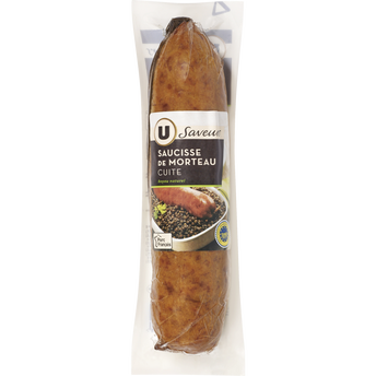 Image de U SAVEURS
Saucisse de Morteau IGP cuite