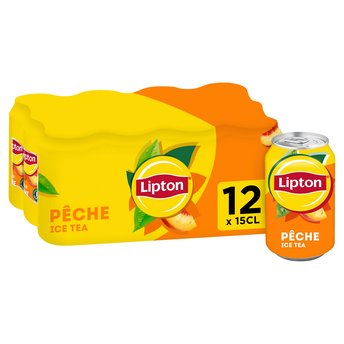 Image de Boisson LIPTON ICE TEA Goût pêche - Pack Canettes