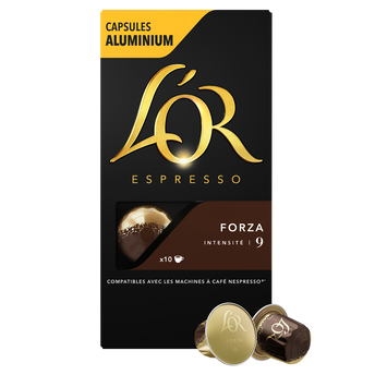 Image de Café capsules L'OR ESPRESSO Forza N°9 - Compatible NESPRESSO