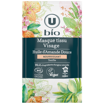 Image de U BIO
Masque visage tissu anti fatigue amande
