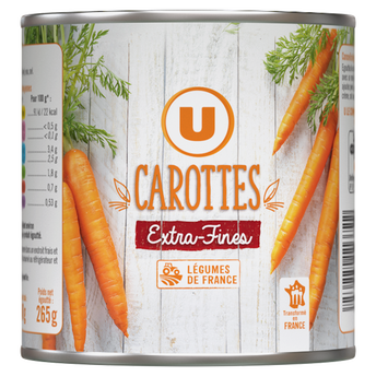 Image de U
Carottes extra fines - Boîte
