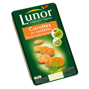 Image de Carottes en lamelles, LUNOR, sous vide